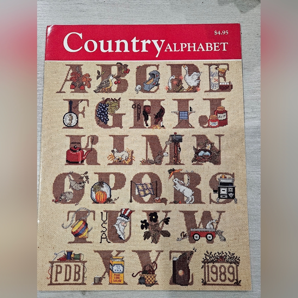 Just Cross Stitch Country Alphabet Cross Stitch Designs